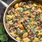 Creamy Spinach and Mushroom Gnocchi 108 Creamy-Spinach-and-Mushroom-Gnocchi-Recipe