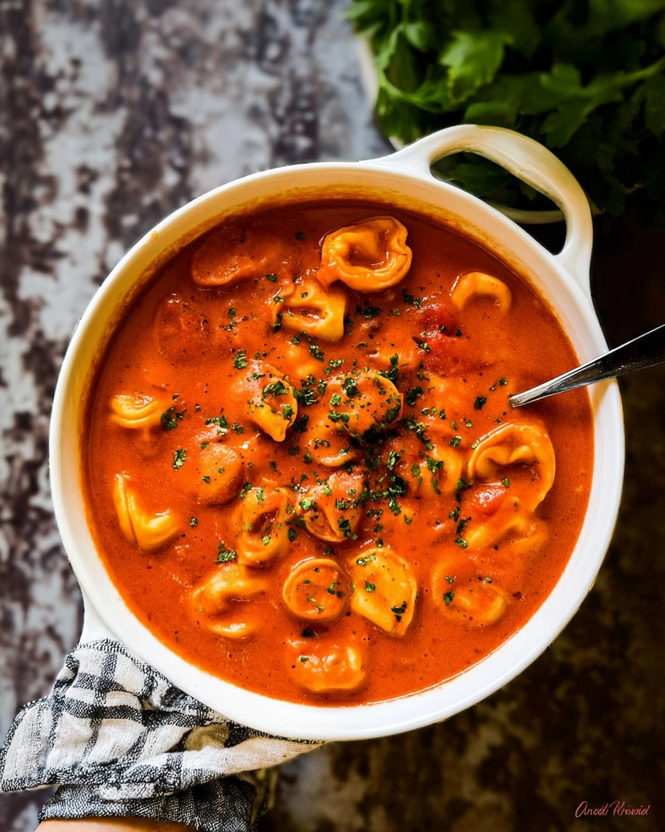 Creamy Tomato Tortellini Soup 112 Creamy Tomato Tortellini Soup