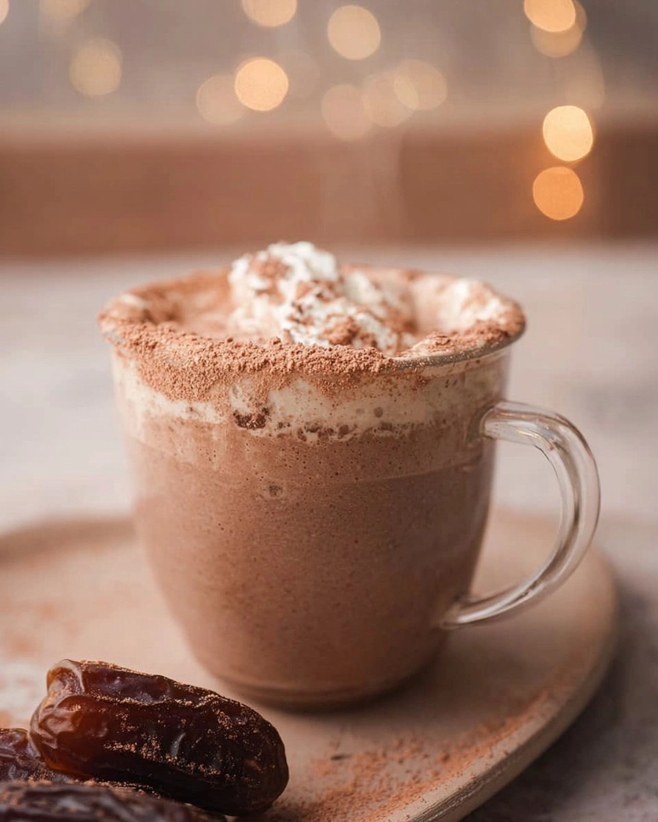 Date Sweetened Hot Chocolate (Naturally Creamy)
