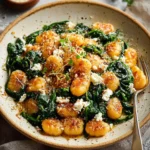 Easy-Crispy-Gnocchi-With-Spinach-And-Feta-A-Childhood-Memory-In-Flavor-Recipe