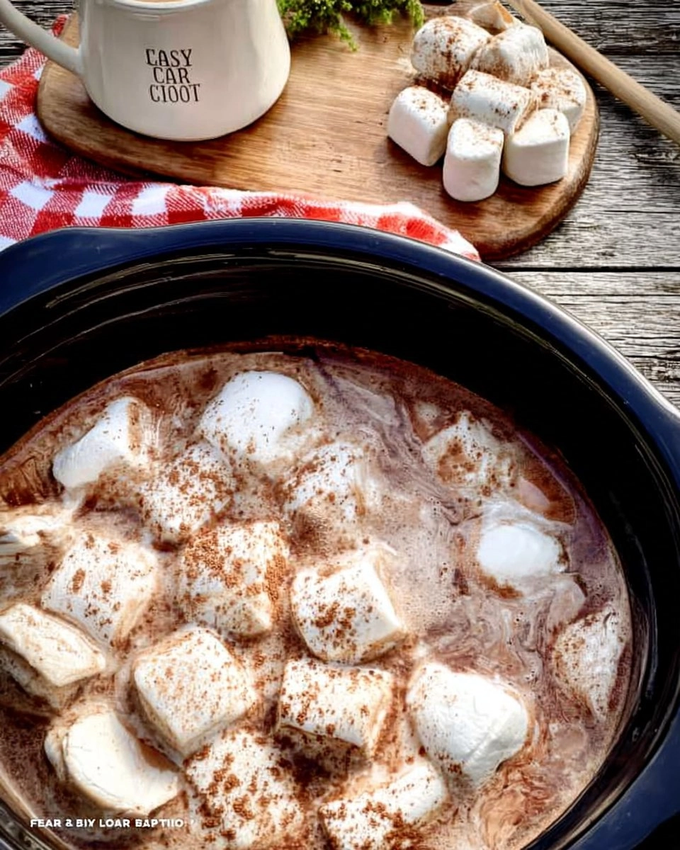 Easy Crockpot Hot Chocolate for Christmas