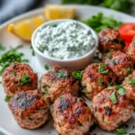 Easy-Greek-Turkey-Meatballs-with-Tzatziki-Recipe