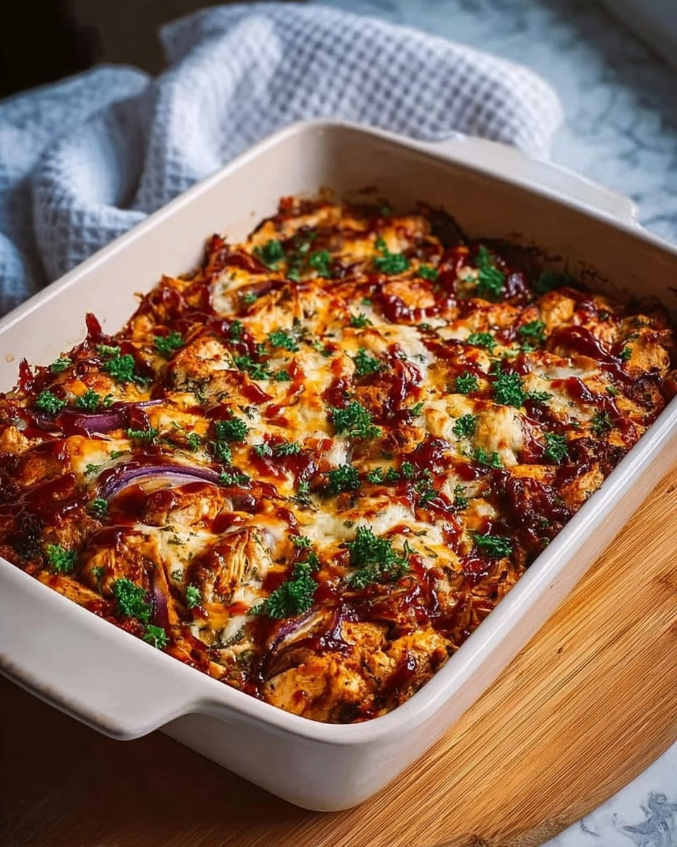 Easy Keto BBQ Chicken Casserole