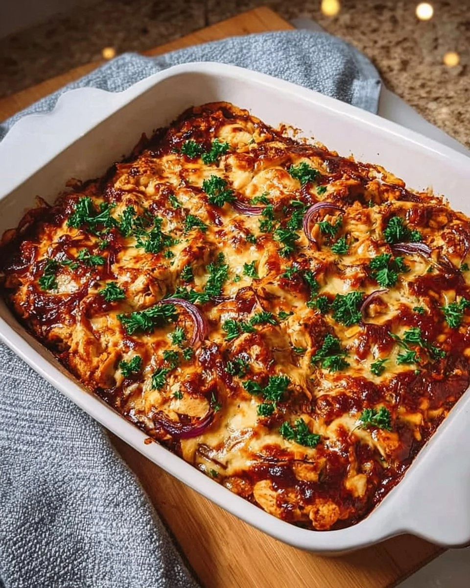 Easy Keto BBQ Chicken Casserole