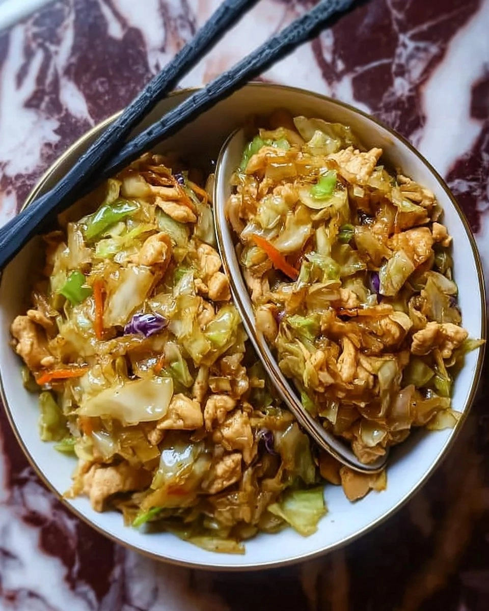 Egg Roll Bowls with Chicken and Cabbage