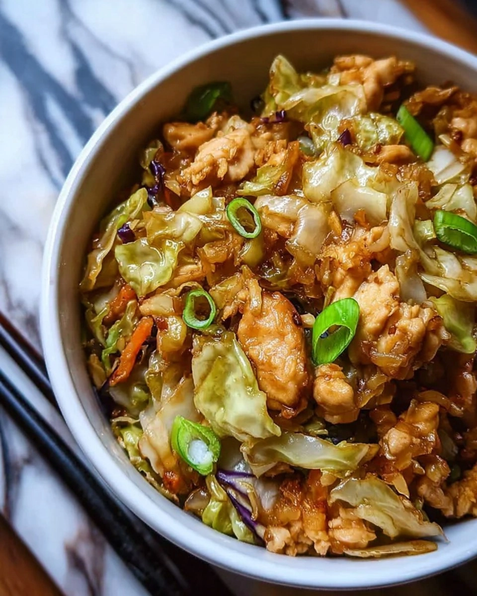 Egg Roll Bowls with Chicken and Cabbage