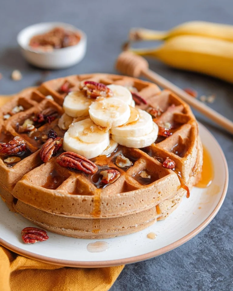 Flourless-Protein-Banana-Oat-Waffles-Recipe