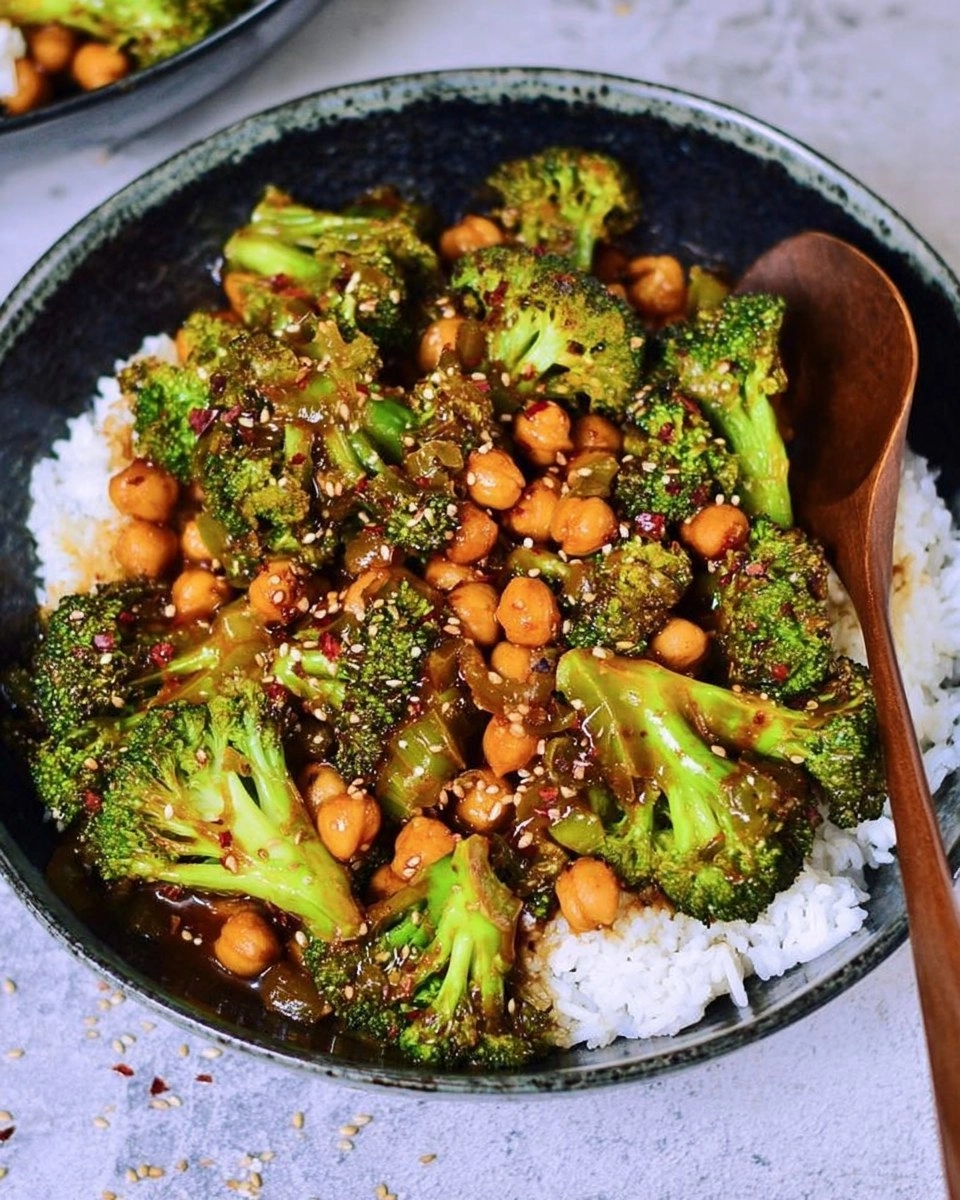 Garlic Broccoli Stir Fry with Chickpeas 132 Garlic Broccoli Stir Fry with Chickpeas