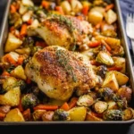 Healthy-Sheet-Pan-Maple-Mustard-Roasted-Chicken-Recipe