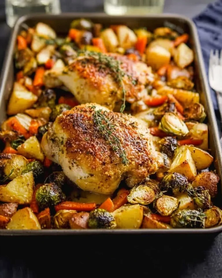 Healthy-Sheet-Pan-Maple-Mustard-Roasted-Chicken-Recipe