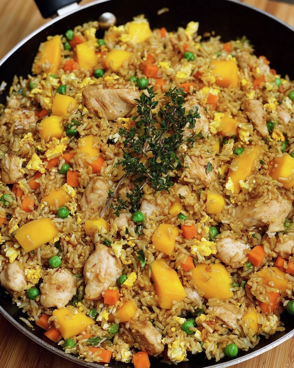 Mango Chicken Fried Rice