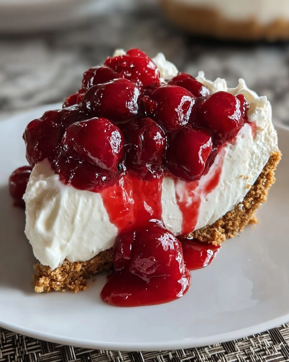 No-Bake Cherry Cheesecake