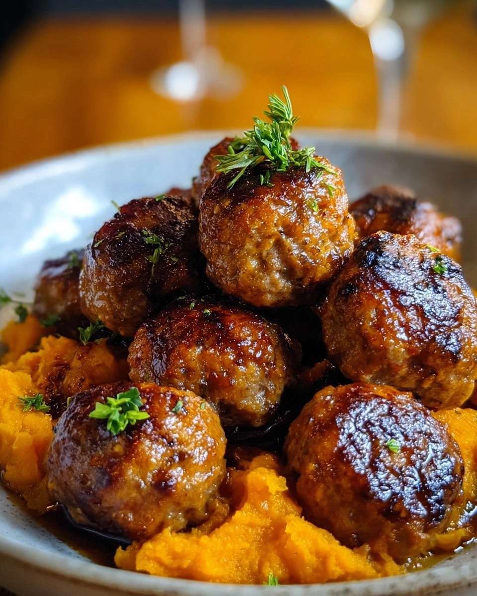 Pork Meatballs Sweet Potato