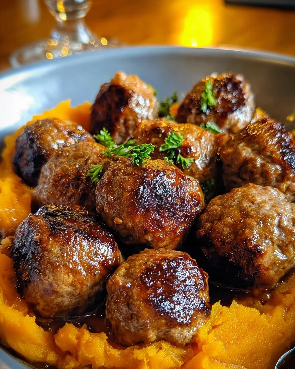Pork Meatballs Sweet Potato