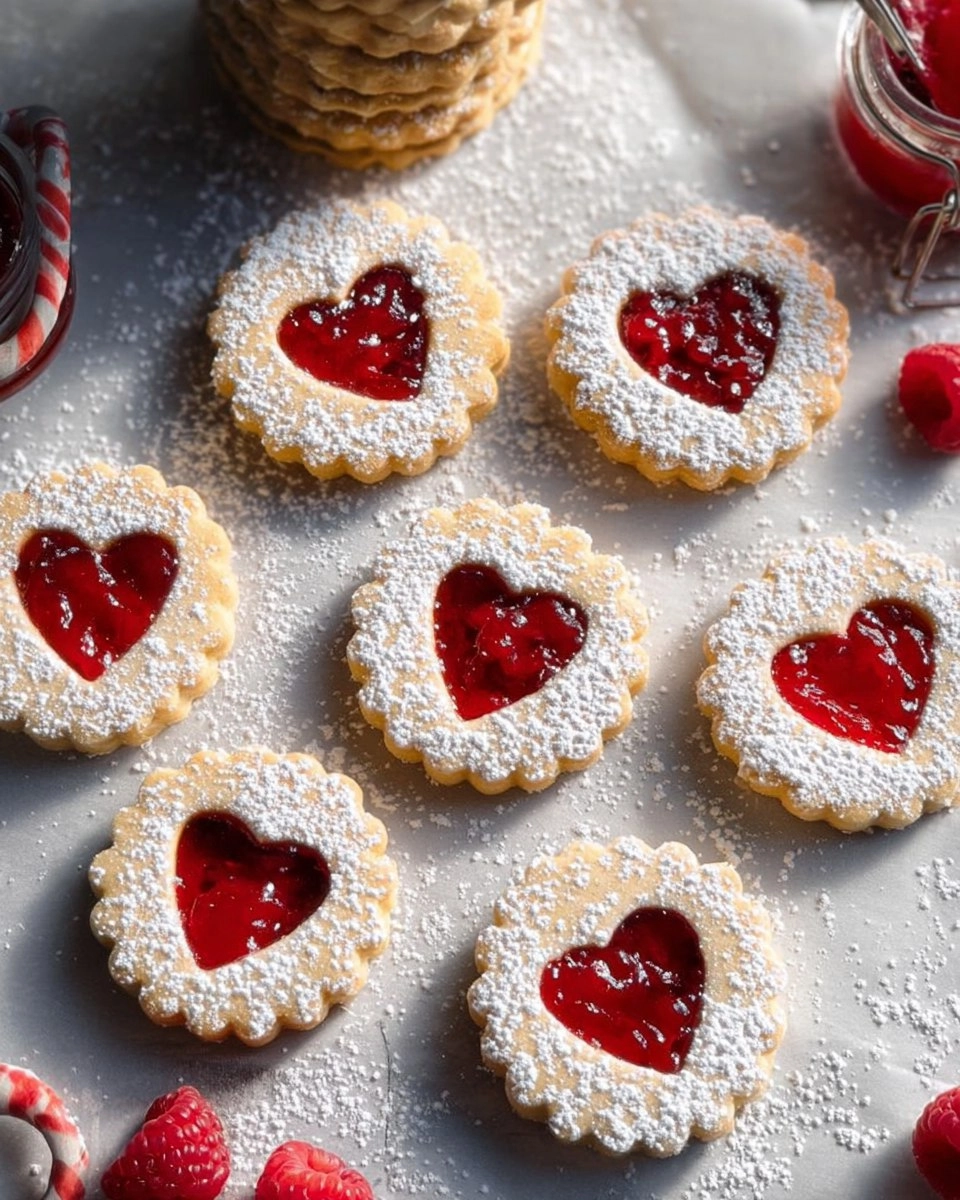 Raspberry Linzer Cookies