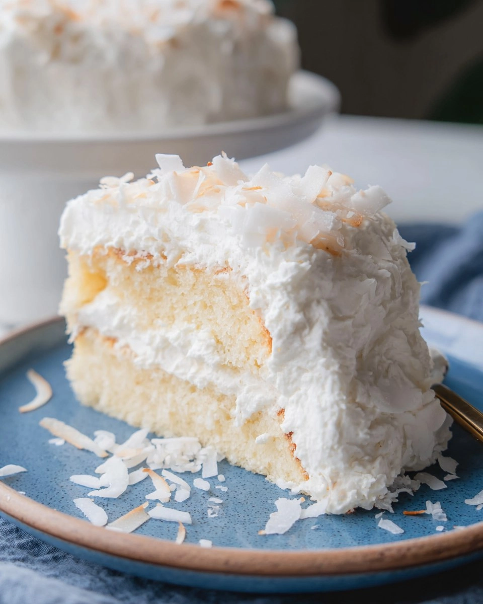 Soft annd Fluffy Coconut Cloud Cake