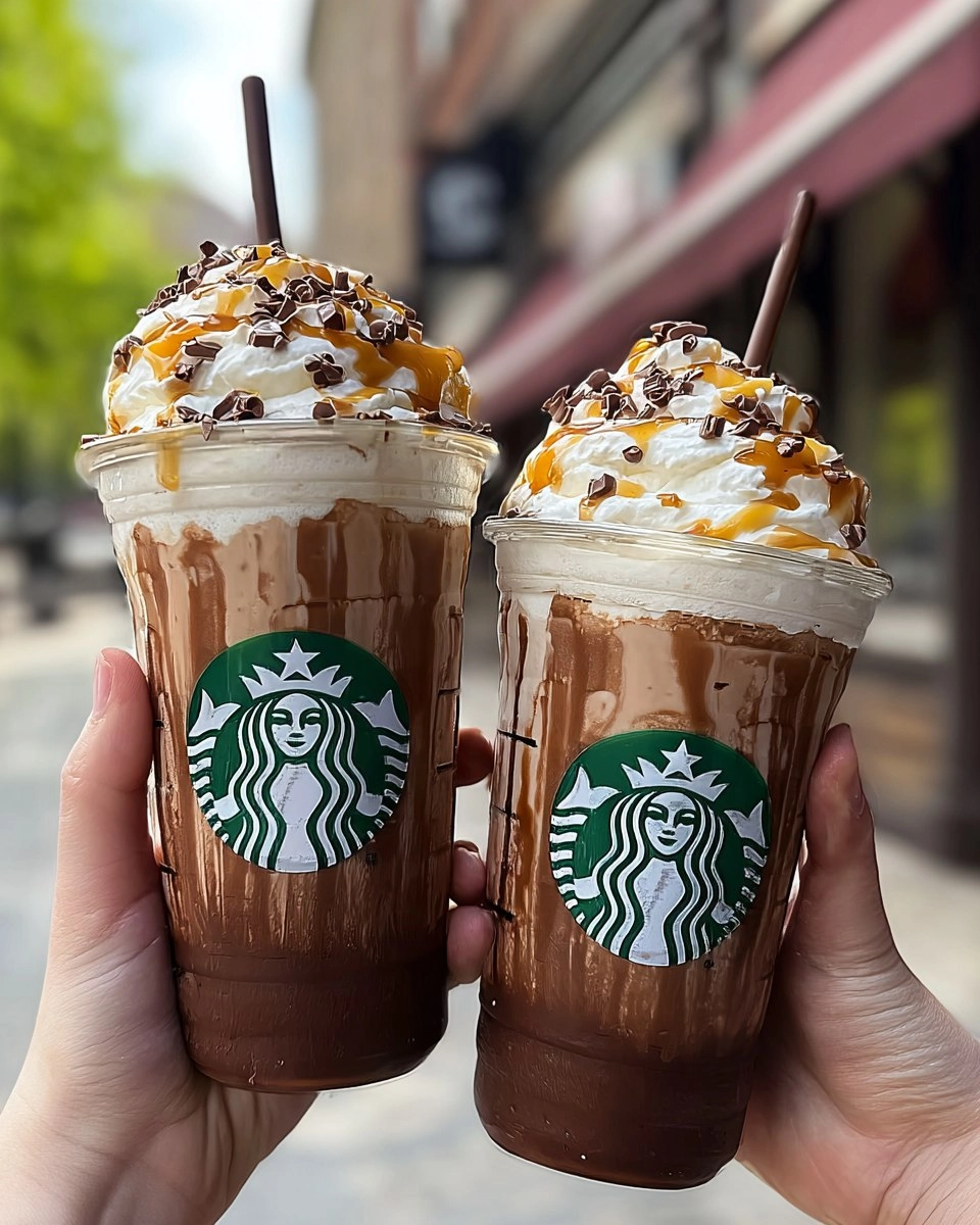 Starbucks-style Salted Caramel Mocha Frappuccino