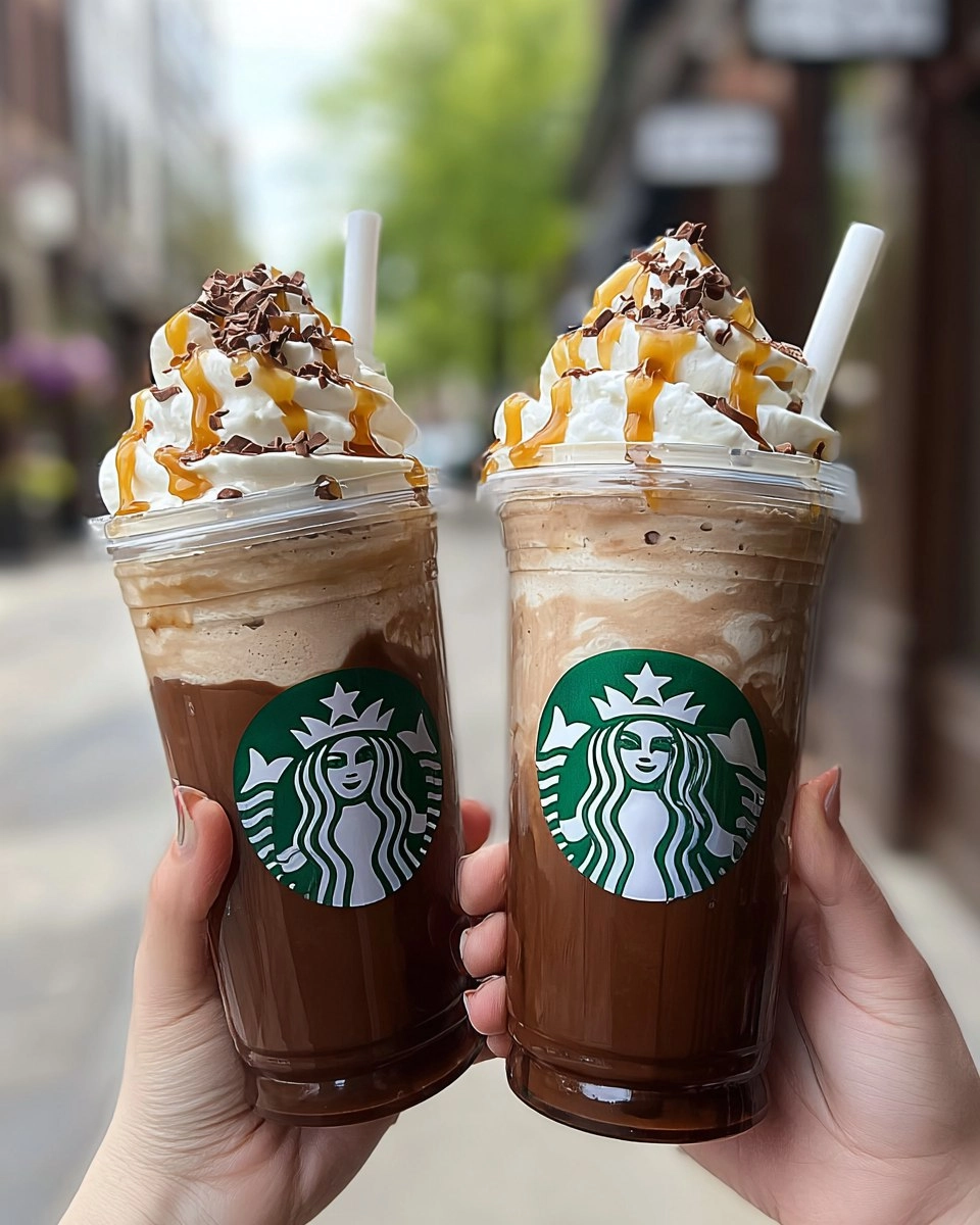 Starbucks-style Salted Caramel Mocha Frappuccino