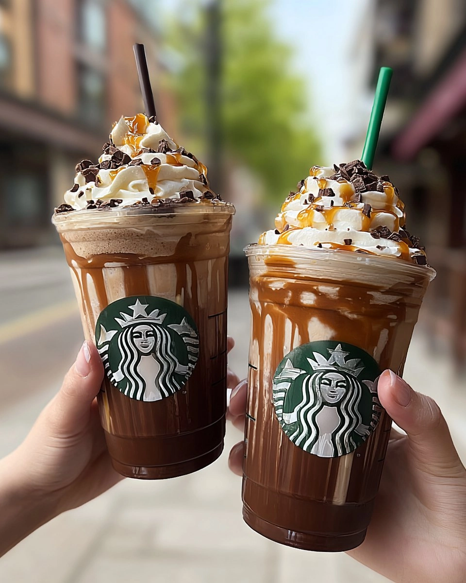 Starbucks-style Salted Caramel Mocha Frappuccino
