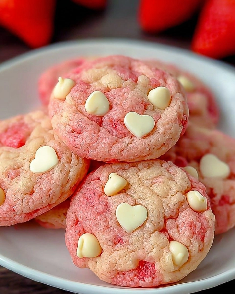 Strawberry White Chocolate Chip Cookies- Perfect for Valentine’s Day 112 Strawberry White Chocolate Chip Cookies- Perfect for Valentine’s Day