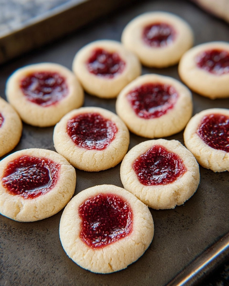 Valentine Raspberry Thumbprint Cookies