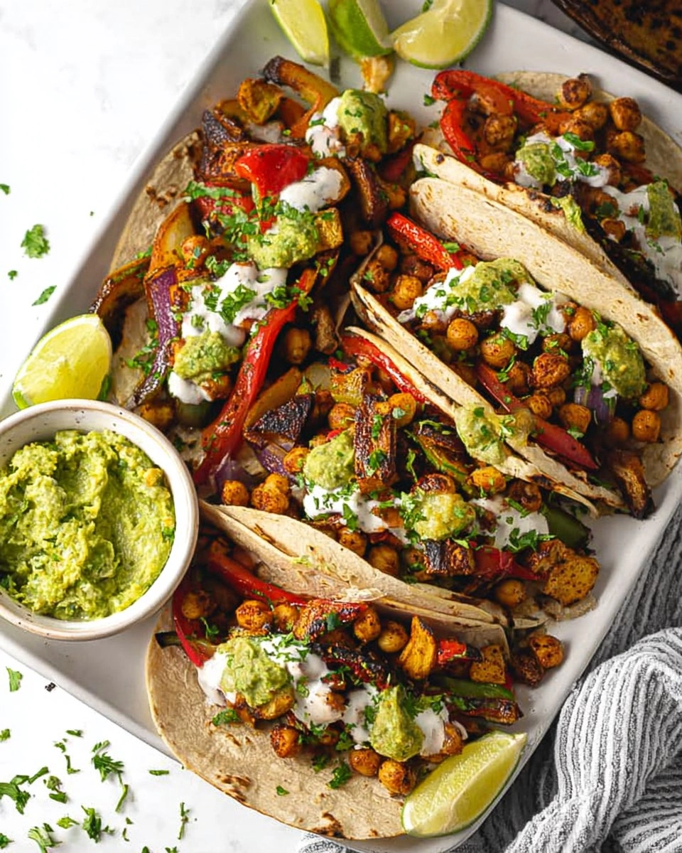 Vegan Sheet Pan Chickpea Fajitas