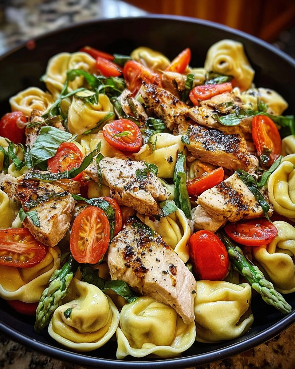 Warm Balsamic Chicken Tortellini Salad 105 Warm Balsamic Chicken Tortellini Salad