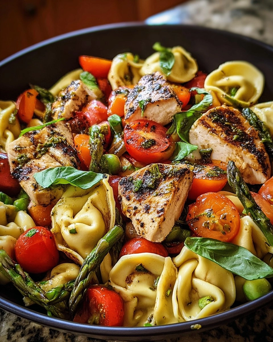 Warm Balsamic Chicken Tortellini Salad 106 Warm Balsamic Chicken Tortellini Salad