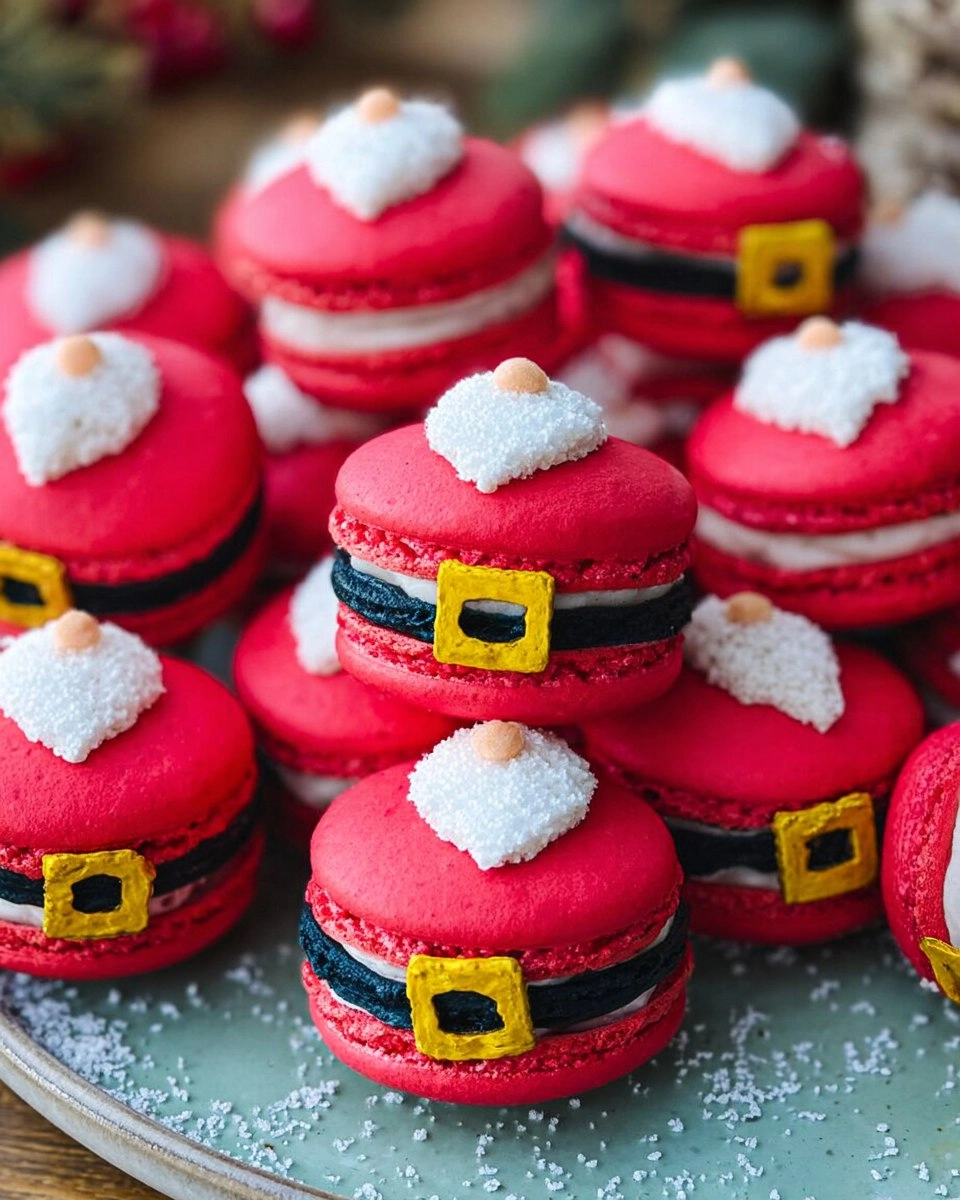Christmas Santa Claus Macarons