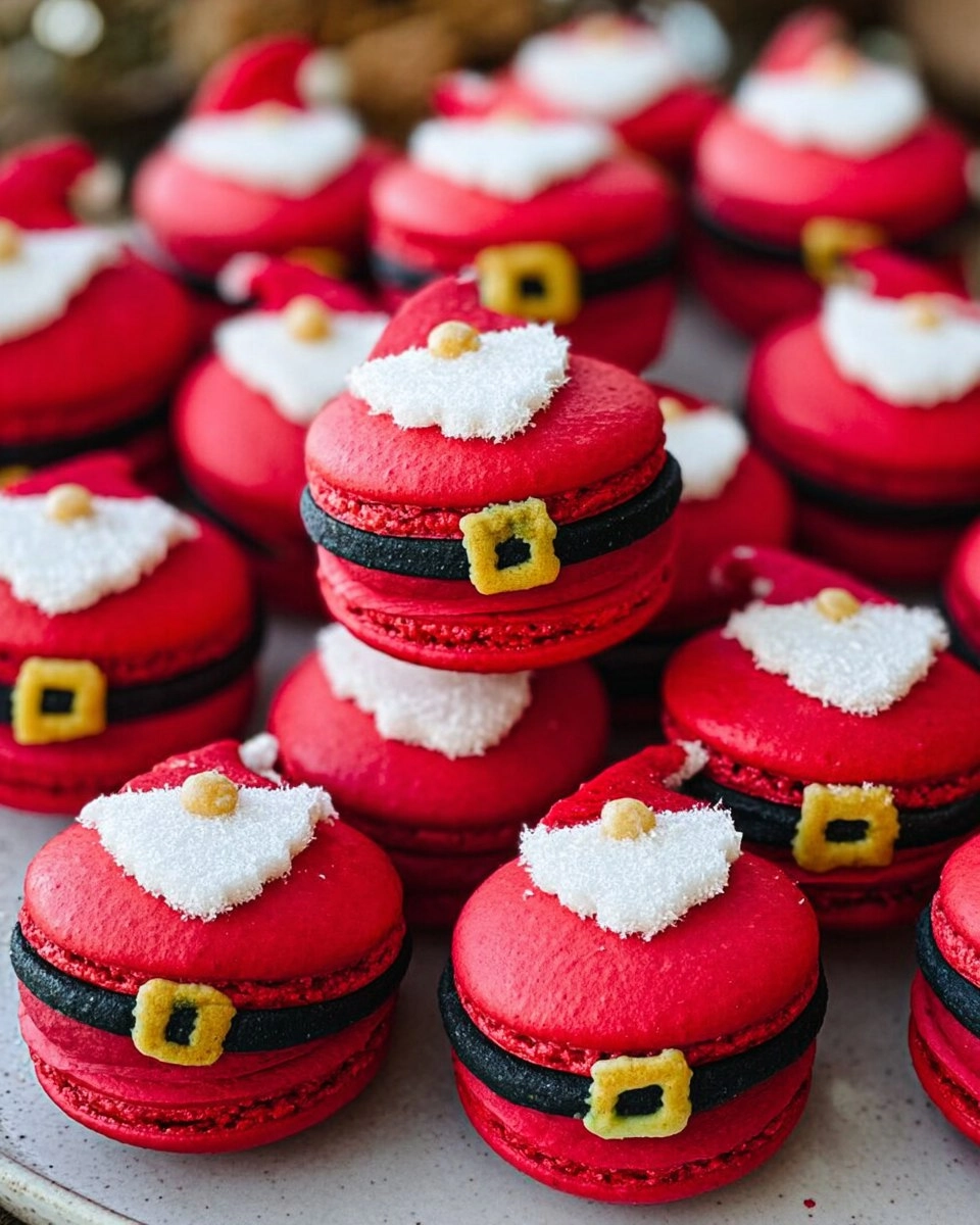 Christmas Santa Claus Macarons