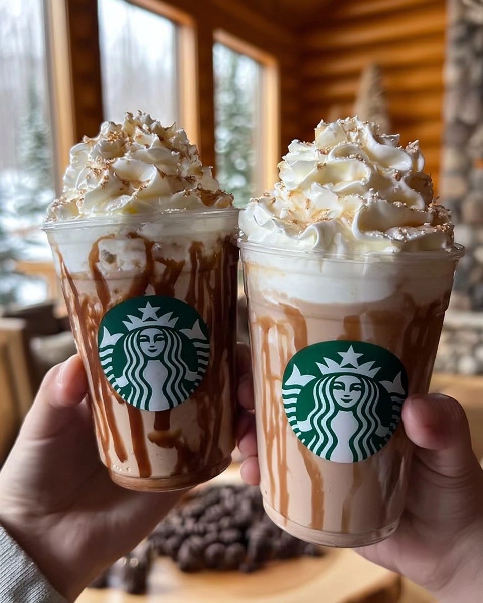 Christmas Starbucks White Coffee Mocha Frappuccinos