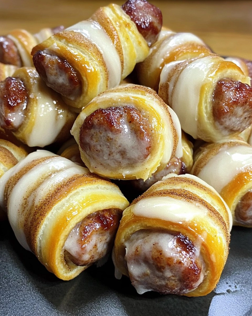 Breakfast Pigs in Cinnamon Rolls