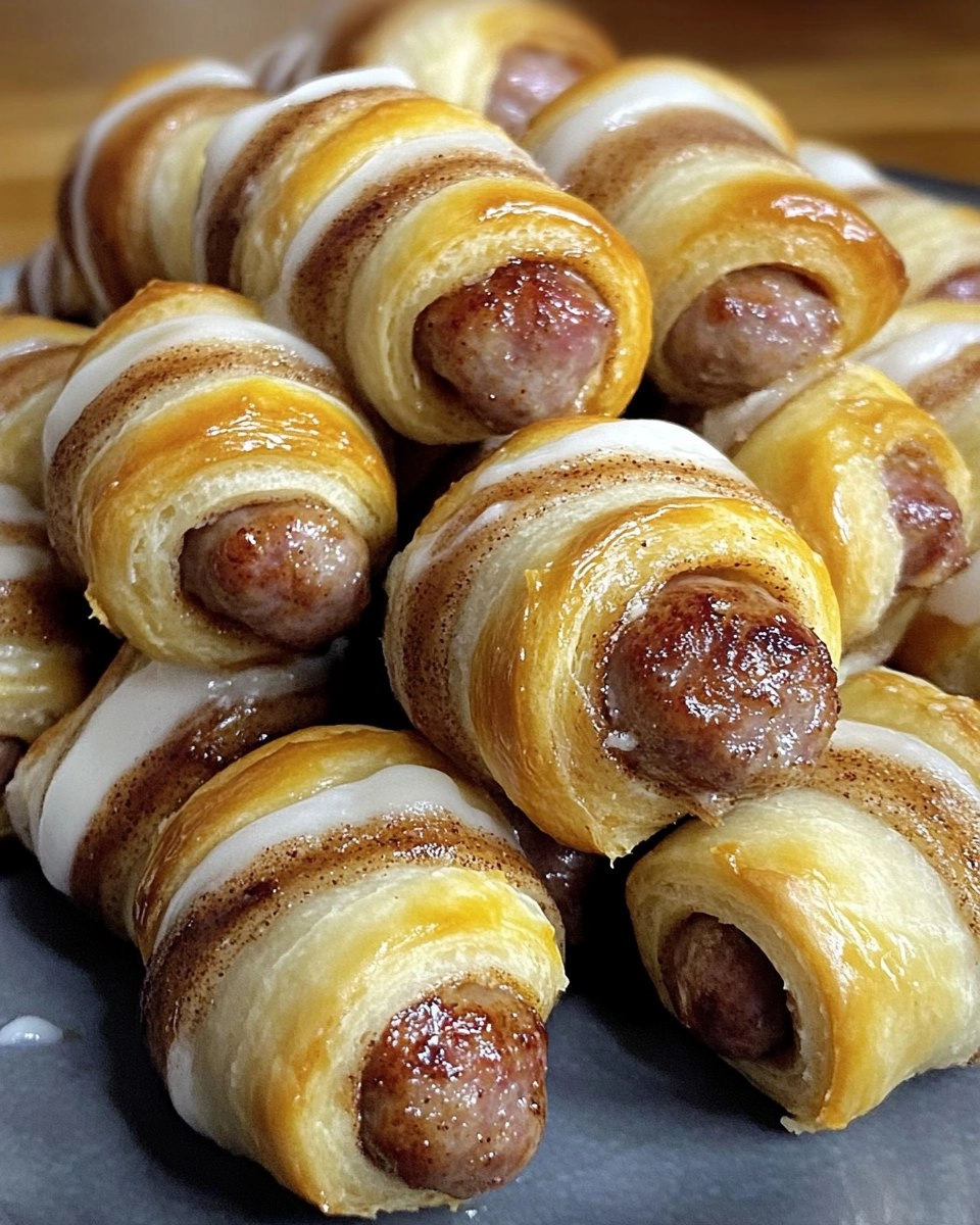 Breakfast Pigs in Cinnamon Rolls
