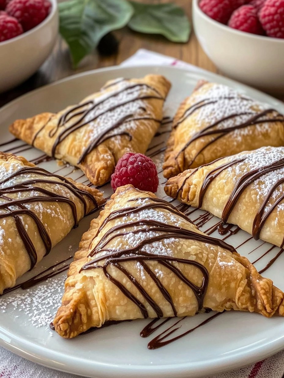 Chocolate Raspberry Cheesecake Turnovers 66 Chocolate Raspberry Cheesecake Turnovers