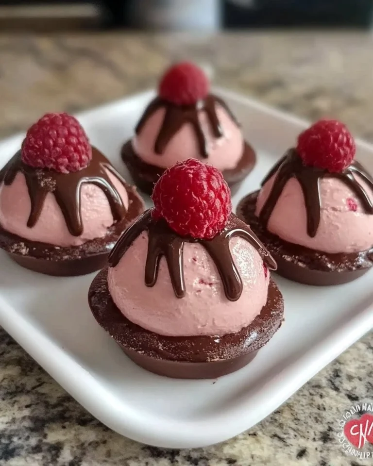 Easy-Chocolate-Raspberry-Mousse-Domes-Recipe