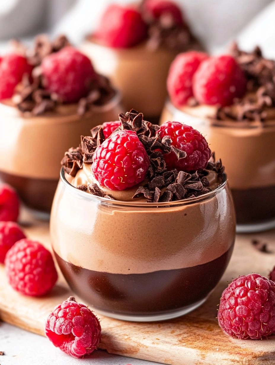 Easy Chocolate Raspberry Mousse Domes