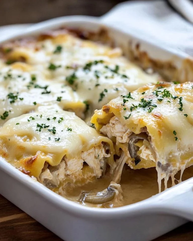 French-Onion-Chicken-Lasagna-Rollups-Recipe