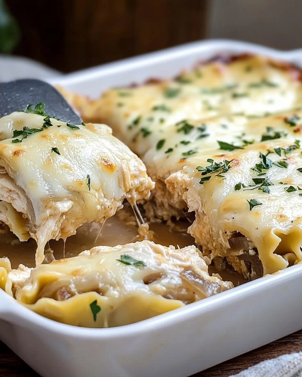 French Onion Chicken Lasagna Rollups 167 French Onion Chicken Lasagna Rollups