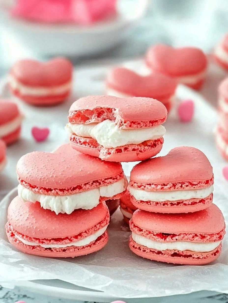 Galentine’s Brunch Foods : Heart-Shaped Macarons 131 Galentine’s Brunch Foods : Heart-Shaped Macarons