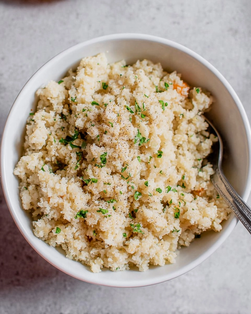 Healthy Creamy Coconut Cauliflower Rice