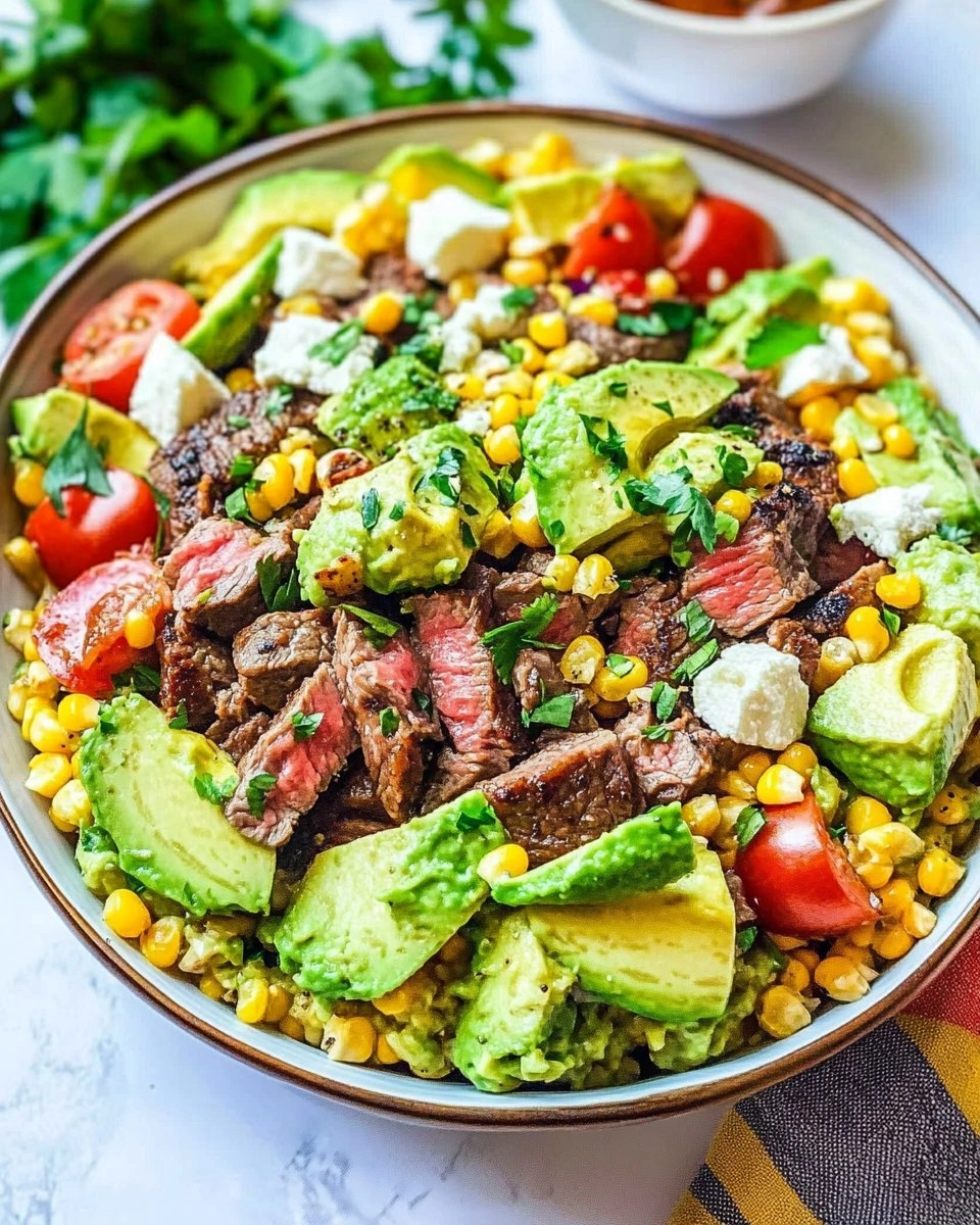 Healthy Steak Avocado Corn Bowl 132 Healthy Steak Avocado Corn Bowl