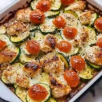 Mediterranean-Chicken-Zucchini-Bake-Recipe