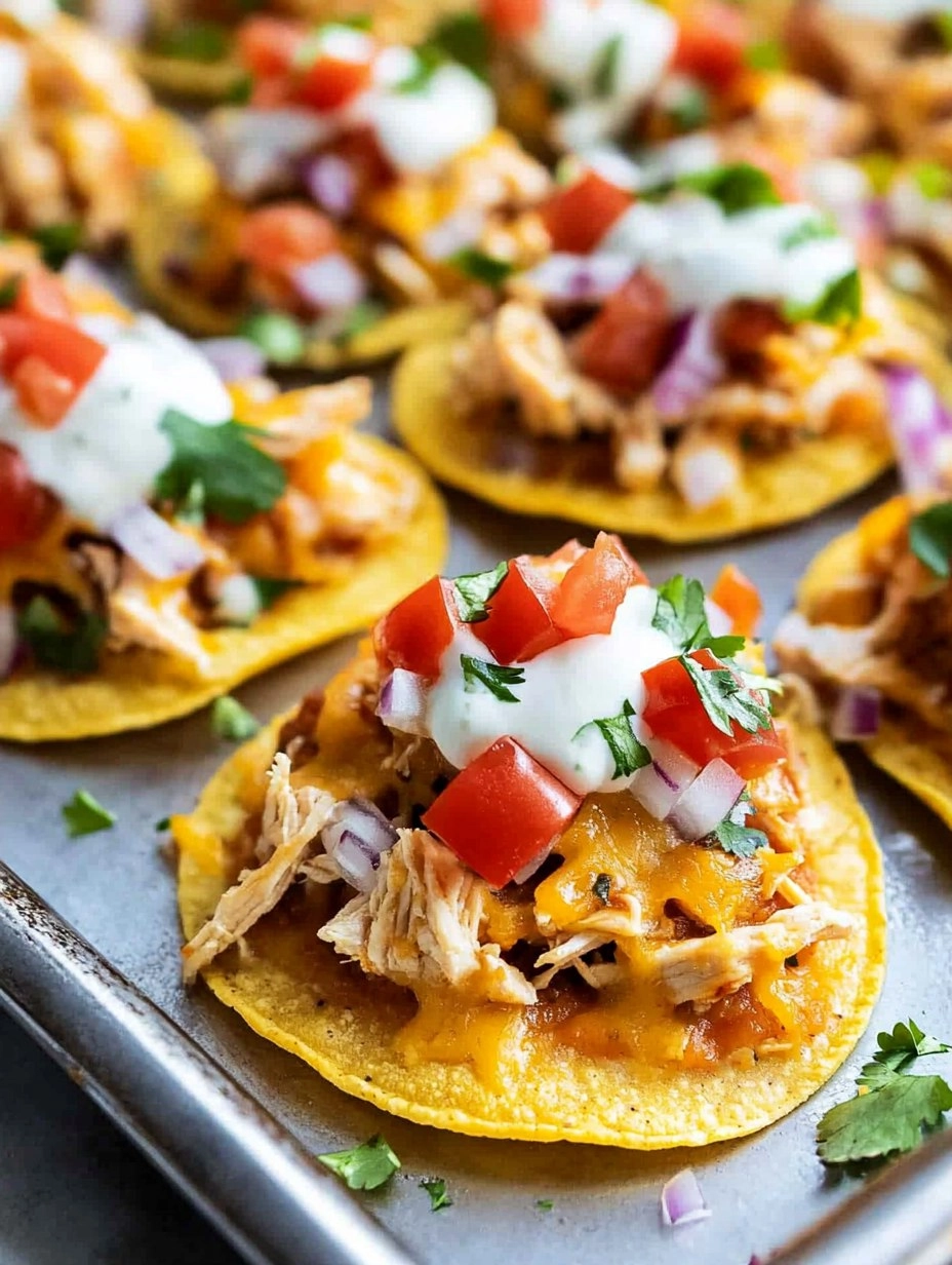 Mini Chicken Tostadas