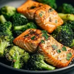One-Skillet-Garlicky-Salmon-Broccoli-Recipe