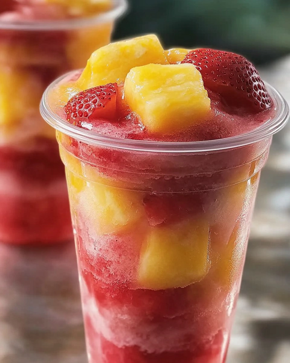 Pineapple Strawberry Swirled Slushies – Your Ultimate Refreshing Summer Drink!