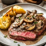 Pink Roasted Steak with Mushroom Sauce 118 Pink-Roasted-Steak-with-Mushroom-Sauce-Recipe