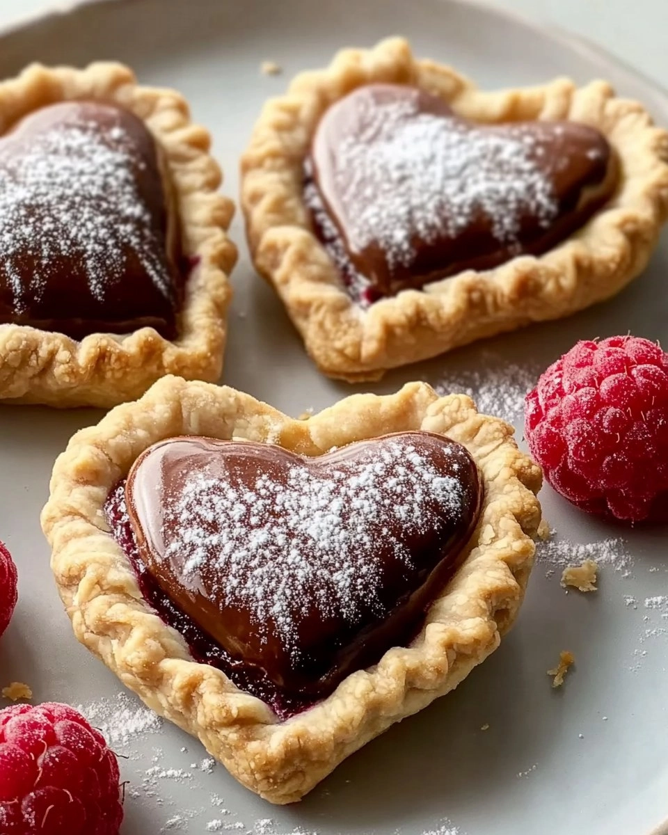 Raspberry Nutella Heart Pies 95 Raspberry Nutella Heart Pies