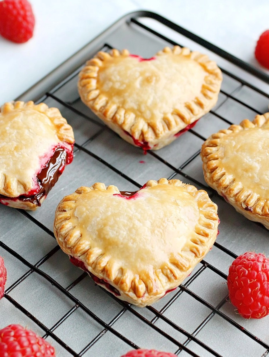 Raspberry Nutella Heart Pies 96 Raspberry Nutella Heart Pies