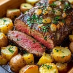 Roast-Sirloin-with-Potato-Bake-Recipe