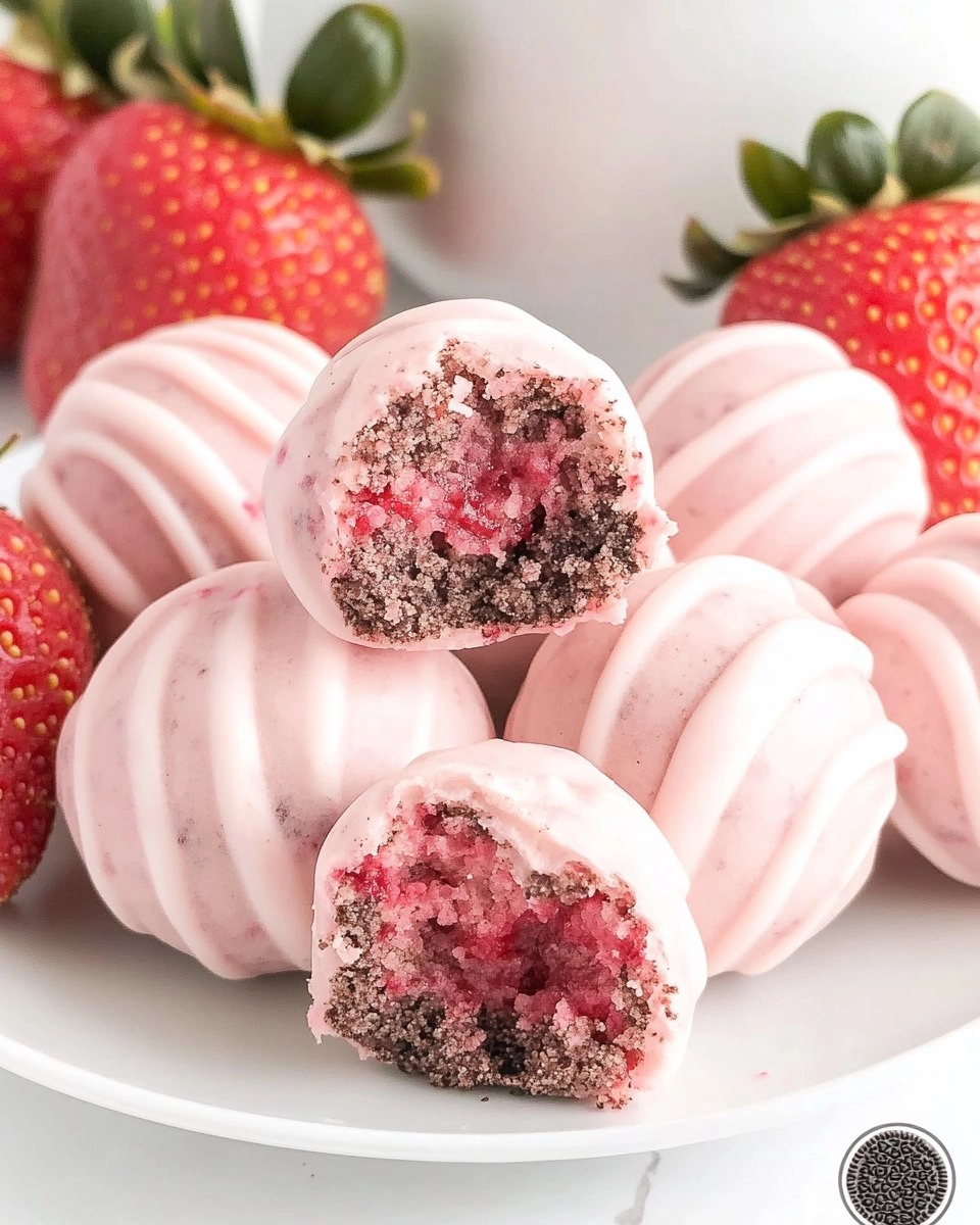 STRAWBERRY SHORTCAKE OREO BALLS